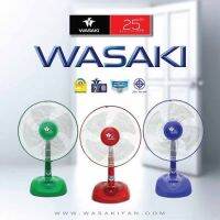 พัดลมตั้งโต๊ะ 16 นิ้ว WAZAKI รุ่น POWER ทน แข็งแรง มีหลายสีให้เลือก รับประกัน 2 ปีเต็ม สินค้าคุณภาพมี มอก. ประหยัดไฟ