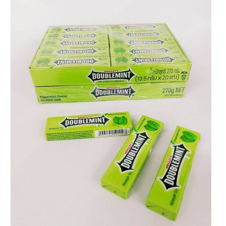 【10 Bars In 1 Set】 Wrigley S Chewing Gum 13 5g X 10 Sticks Doublemint Lazada