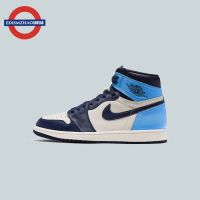 2023 Original [ORIGINAL] J 1 A J 1 OG Obsidian Obsidian White Blue Black North Carolina Toes 555088-140