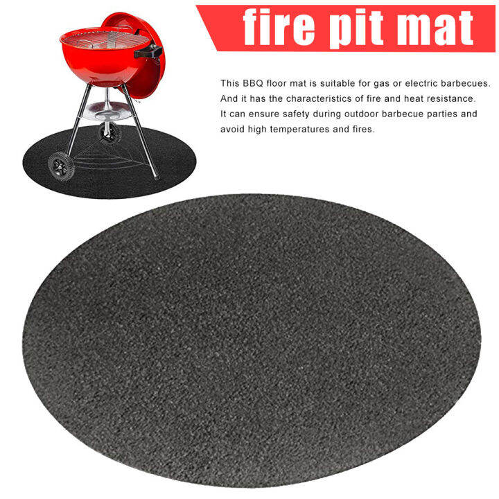 round-grill-mat-แผ่นป้องกันพื้น-bbq-grill-mats-สำหรับ-outdoor-grill-waterproof-and-oilproof-protect-your-deck-patio-black