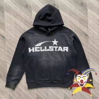 วินเทจ Hellstar สตูดิโอเสื้อกันหนาวหมวกผู้ชายผู้หญิงที่มีคุณภาพดีที่สุดล้างเถ้าขนาดใหญ่ P Ullovers