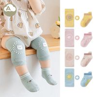 New Cartoon Baby Knee Socks Set Soft Anti Kneecap Kids Crawling Safety Floor Protector for Boys