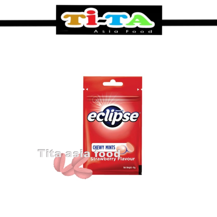 Tita [HALAL] eclipse chewy mints strawberry flavour 45g Lazada