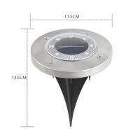 8 LEDs Ground Light Solar Powered Garden Landscape Lawn Lamp Buried Light Outdoor Road Stairs Decking Light With Light Sensor