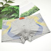 [COD] Printed large size breathable mens underwear U-shaped pouch three-dimensional mid-waist boxer wholesale