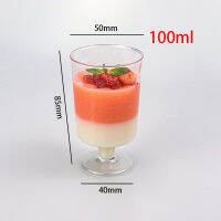 10Pcs Party Parfait Mousse Birthday Multi-Use Mini Dessert Clear