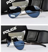 POLICE Luxury nd 9111 Polarized Sunglasses Men Retro Glasses Sunglasses Polaroid Lens Frame Reinforced nd Designer UV400