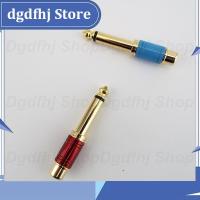 Dgdfhj Shop Mixer Connector Gold Plated 6.5mm Jack Male Mono Plug to RCA Female Converter Audio Adapter 6.35mm Socket Sound