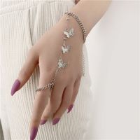 Bracelets For Women Hiphop Silver Color Chain Ring Punk Rings for Women Party Jewelry Gift