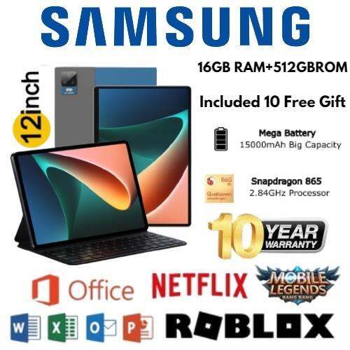 NEW 5G Tablet Samsung Galaxy P20 12 Inch 16GB 512GB Learning for Online