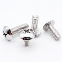 10/50X M2 M2.5 M3 M4 M5 M6 M8 304 A2-70 stainless steel JISB1111T Phillips Truss Head Large Flat Round Cross Screw Bolt L 3-80mm