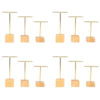 12-Piece Fashion T-Bar Jewelry Display Rack Stand Holder Earrings Hanging Organizer Jewelry Set