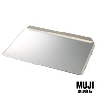 มูจิ ถาดรองตะแกรงแสตนเลสแบบลาดเอียงเพื่อระบายน้ำ - MUJI Stainless Side Dish Drain Tray S (Size 39.5x27.5x3cm) New Code