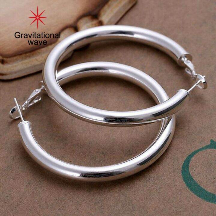 gravitational-wave-women-hoop-earrings-solid-color-stainless-vintage-smooth-surface-hoop-earrings-female-accessory