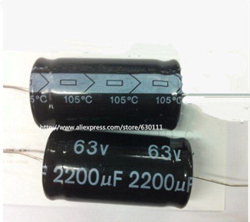 63v 2200uf Axial Electrolytic Capacitor 2200UF 63V 18x36mm