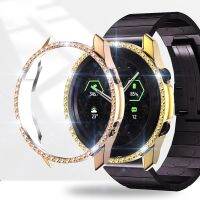 【✱2023 HOT✱】 qiqinqi กรอบฝาครอบโลหะทนทานสำหรับ Samsung Galaxy Watch 3 41/45Mm สมาร์ทวอท์ชเพชรตัวเรือนสแตนเลสการทดแทนเหล็ก