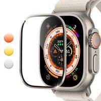 Screen Protector Glass for Apple Watch Ultra 49mm Metal Tempered Frame Film Anti-Scratch IWatch Series Ultra 49 mm Accessories Screen Protectors