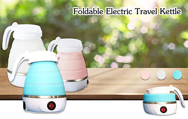 0.6L Best Selling Electric-Mini-Kettle Foldable Water Suitable for