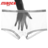 Mens underwear boxer briefs transparent sexy panties mens underwear ice silk seamless underwear men boxer para hombre