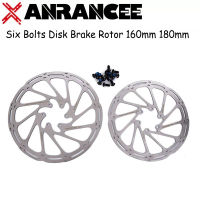 ANRANCEE Centerline หกน็อตดิสก์เบรกโรเตอร์160มิลลิเมตร180มิลลิเมตร6 7นิ้วสำหรับ MTB ภูเขาจักรยานถนนพับจักรยานไฮดรอลิดิสก์เบรกโรเตอร์6น็อต