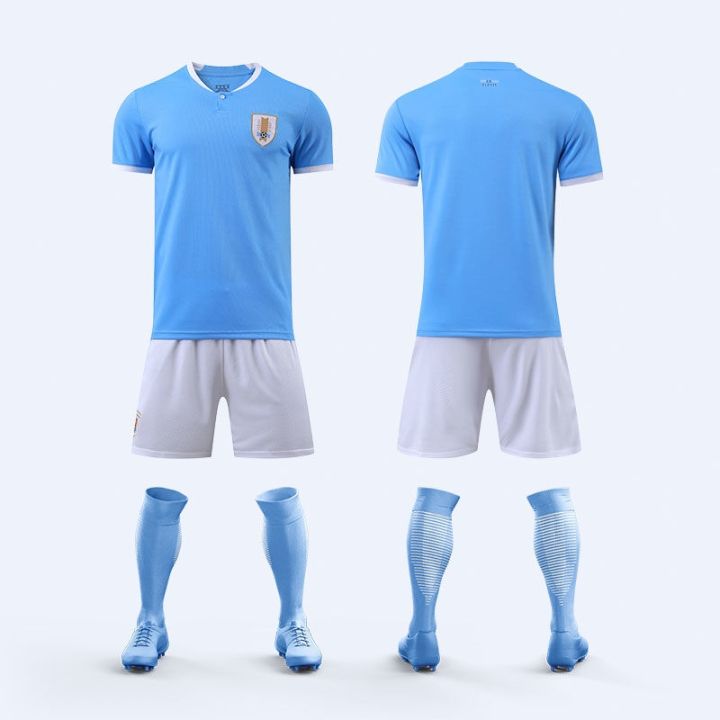 2022-uruguay-football-clothing-customization-suarez-world-cup-jersey-sport-suit-male-children-training-printing