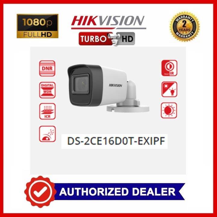 ☸Hikvision DS2CE16D0TEXIPF 2MP 1080P EXIR MINI BULLET CCTV Camera