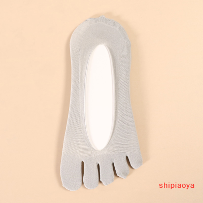 Shipiaoya ถุงเท้าห้านิ้วเท้าแบบระบายอากาศถุงเท้าห้านิ้วสำหรับผู้หญิงถุงเท้าเรือสำหรับฤดูร้อน
