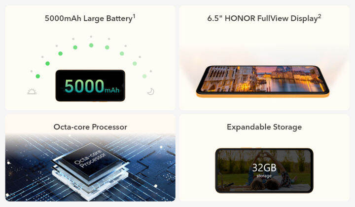 honor-x5-หน่วยความจำ-ram-2-gb-rom-32-gb-สมาร์ทโฟน-โทรศัพท์มือถือ-ออเนอร์-มือถือ-โทรศัพท์honor-มีประกันศูนย์-หน้าจอ-6-5-นิ้ว-helio-g25-octa-core