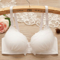 ผู้หญิงโบว์ Bow Bra บราดันทรงระบายอากาศนุ่มชุดชั้นใน