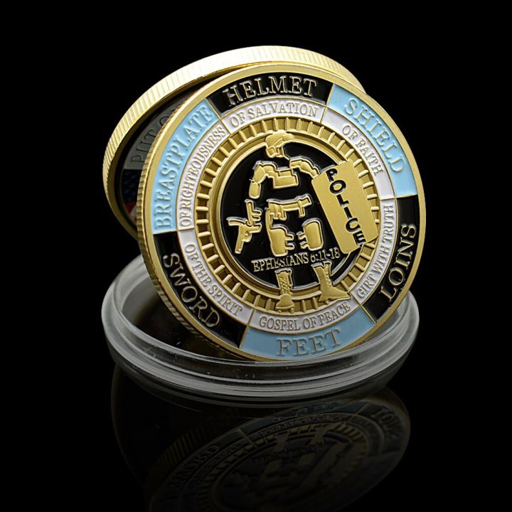put-on-the-whole-armor-of-god-modern-version-coin-police-commemorative-medal-challenge-coin-in-capsule-home-decoration