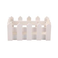 Decorative Vase 16cm Wooden Fence With Foam For Artificial Flower Vase Home Furniture Decorations