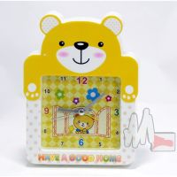 นาฬิกาปลุก 3D หมีตัวสีเหลือง ลวดลาย นาฬิกา พร้อมส่ง