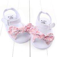 Hot Sale Children Baby Crib Shoes Non-Slip Bowknot Toddlers Newborn Infantil Sandals Kids Girls Flat Footwear Floral