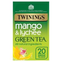 British Twinings Chuanning Mango Litchi Green Tea Cold Soaked Flavored Tea English Fruit Tea 20 packs Afternoon Tea