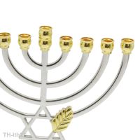 2023☢ Metal Hanukkah Candleholder Candelabras Table Centerpiece 9 Branch Menorah Candlestick for Fireplace Livingroom Dining Room