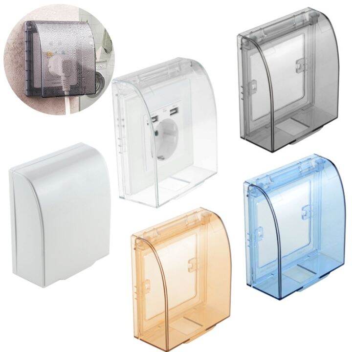 transparent-switch-protective-cover-panel-waterproof-paste-type-universal-bathroom-kitchen-86-type-socket-wall-mount-switch-box