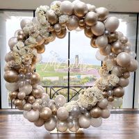 165pcs Mr Mrs Balloons Arch Doubled Pearl Coffee Ballon Garland Kit Champagne Transparent Globos Wedding Party Birthday Decor