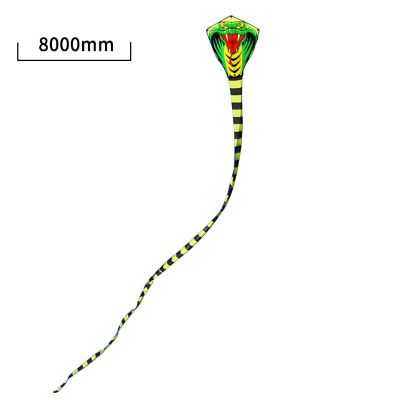 8m26.25ft 15m49.21ft Cartoon Mamba Snake Kites FRP Rod Flying Sports Beach Kitesurf Children Gift Family Outdoor Sport