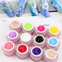 12Colors Sculpture Plasticine Gum Soak Off Gel Nail Modeling Gel Carving Nail Acrylic Glue Soild 3D Sculpture Creative DIY Gel # Clay  Dough