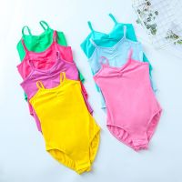 Ballet Dancer Leotard Dress Kids Spaghetti Strap Swimwear Dance Bodysuit Gymnastics Leotard for Girls Balleina Costumes