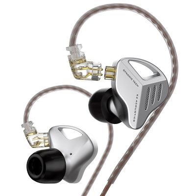 ZZOOI KZ ZVX HiFi Wired Earphones Single Dynamic 2PIN In Ear Metal Headphones Bass Sport Earbuds OFC Flat Detachable Cable Headphone