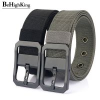 New Casual Canvas Belt For Men Width 3.8Cm Outdoor Military Tactical Nylon Belts Male High Quality Alloy Pin Buckle Waist Straps