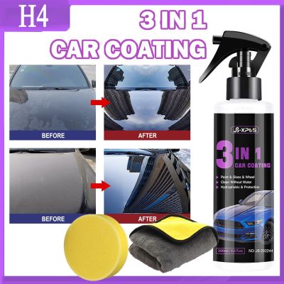 【LZ】♚✱  3 IN 1 Car Paint stain removal anti-scratch polishing car paint water repellent cleaning car coating spray ceramic coating