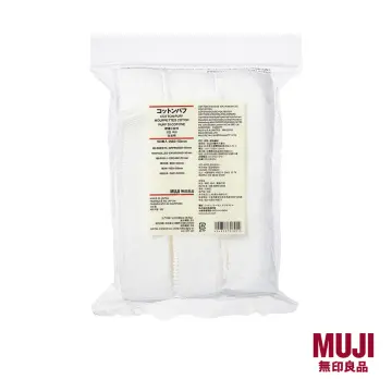 MUJI] Organic and Unbleached Cut Facial Cotton Pads 180pcs JAPAN NEW