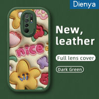 Dienya เคส M2สำหรับ Xiaomi Redmi 9 Prime 9A 9C Xiaomi Poco เคสใส่โทรศัพท์หนังลายดอกไม้สวยงามเคสมือถือกันกระแทกซิลิโคนนิ่มป้องกันการตกพร้อมเคสป้องกันกล้องเลนส์คลุมทั้งหมด