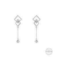 WEST ISLAND LONDON ต่างหู ตุ้มหู WE RH13-WI8211121 Chapel Earring - Rhrodium Plating - Nickel Free - Surgical Grade - IGPU19-11