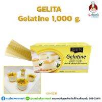 เจลาตินแผ่น ตรา เจลิต้า ขนาด 1 กก. Gelita Gelatine Leaves 1 kg.(06-0313-10)