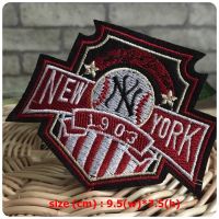 New York ตัวรีดติดเสื้อ อาร์มรีด อาร์มปัก ตกแต่งเสื้อผ้า หมวก กระเป๋า แจ๊คเก็ตยีนส์ Badge Embroidered Iron on Patch