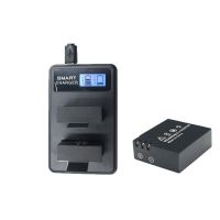 【100%-New】 kui qiu 4Pcs PG1050 SJ4000 PG900 + USB LCD Dual Charger สำหรับ SJ5000 SJ6000 SJ8000 M10 4K H8 H9 GIT-LB101 GIT