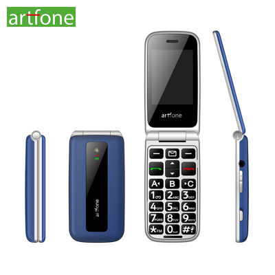 Artfone F20 Blue Big Button Flip Senior Phone（เมนูภาษาอังกฤษ）